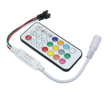 21 Key DC5V WS2811 IR LED Controlador de 63 Tipos de Efeitos Levou Controlador de Pixel Para Tiras Levadas Full Color Led controlador